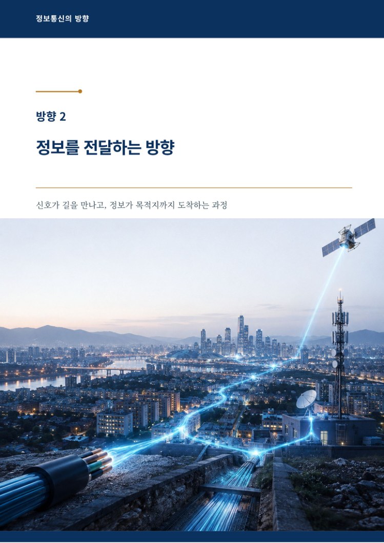 정보를 전달하는 방향